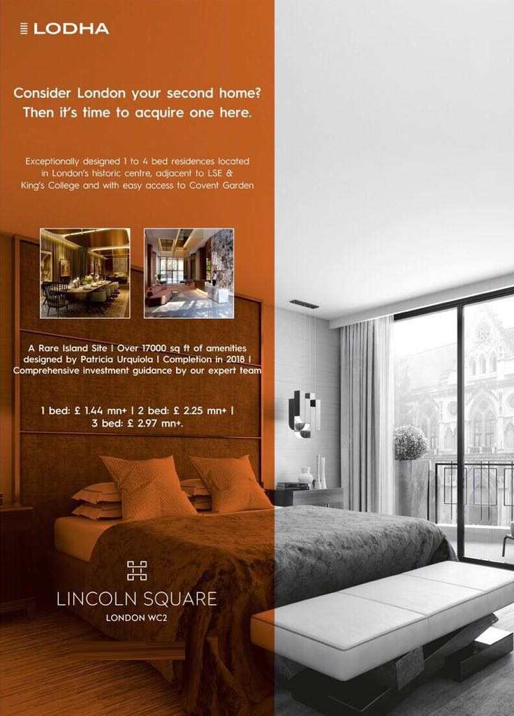 Acquire exceptionally designed homes at Lodha Lincoln Square in London